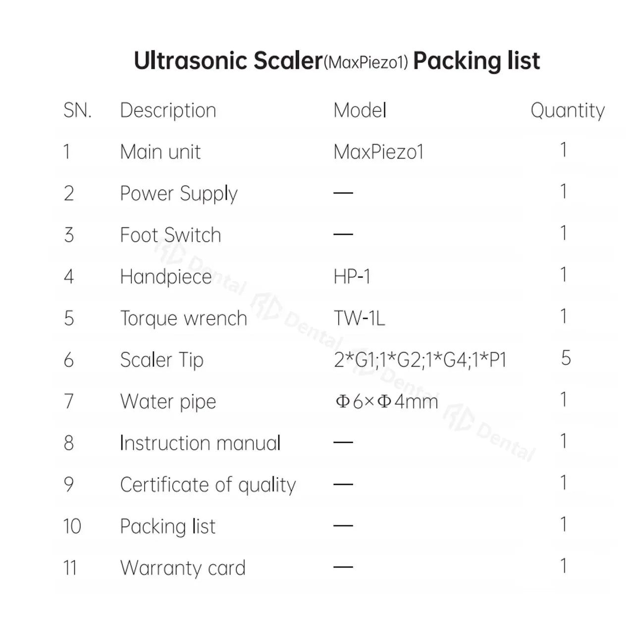 Dental ultra-sônico cálculo scaler dentes orais tártaro removedor de manchas de placa mais limpa remoção de clareamento dos dentes refinar maxpiezo 1