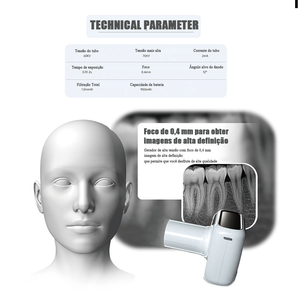 Sensor dental dynimage x ray sensor digital sistema intraoral intra-oral com software 3m cabo imagem clara mc ray