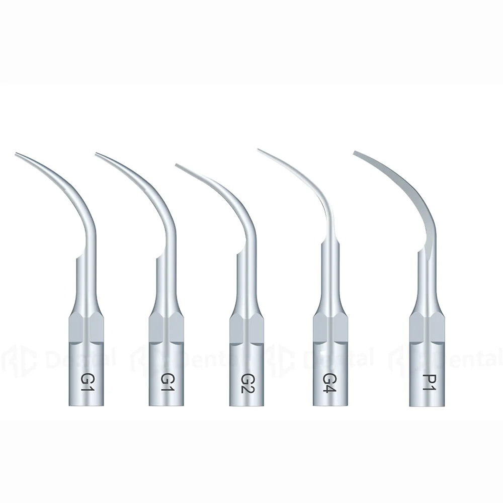 For EMS Woodpecker Refine Ultrasonic Scaler Handpiece Scaling Tip Dental Supragingival Scaler Tips G1 G2 G4 P1