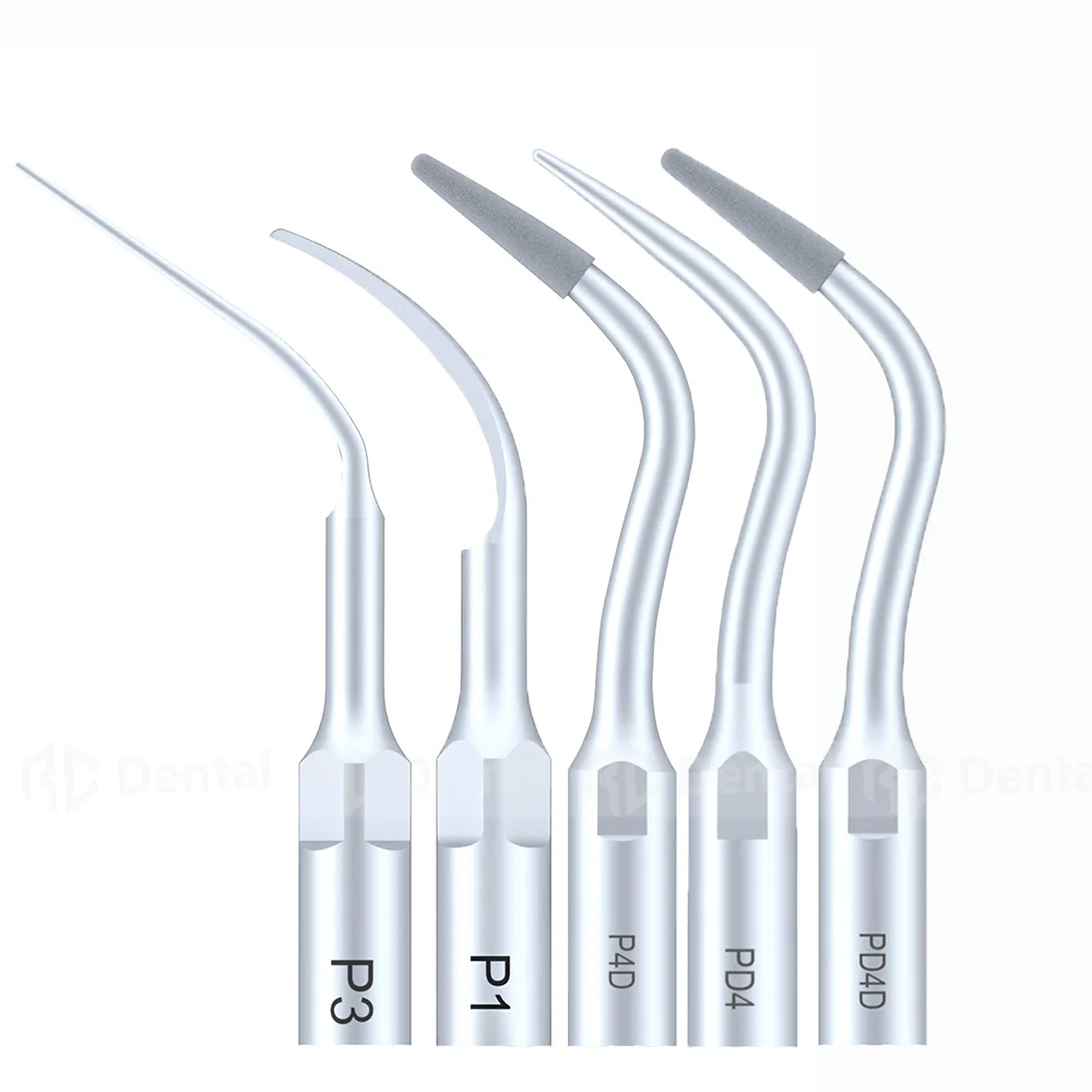 For EMS Woodpecker Refine Ultrasonic Scaler Handpiece Tip Dental Scaler Scaling Tips 5pcs P1 PD1 P3 P3D PD3 P4 P4D PD4 PD3D PD4D