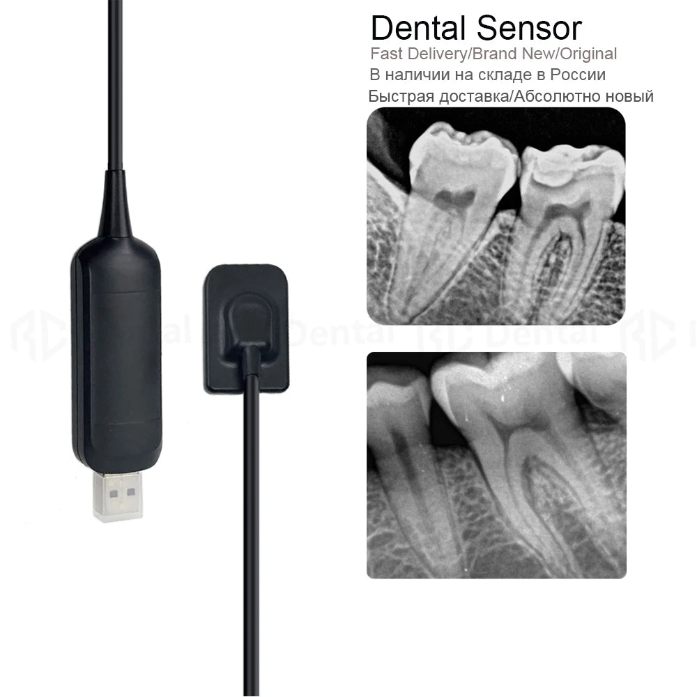 Sensor dental médico de raio x, sistema intraoral digital de transmissão rápida, inclui software, cabo de 3m