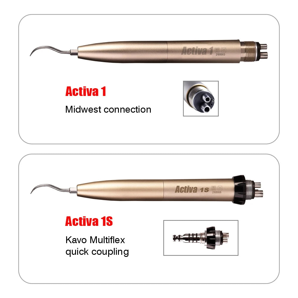 Dental Ultrasonic Air Scaler 2/4 Holes Handpiece Quick Coupler Whiten Teeth Scaling Polishing Cleaning Instrument Activa 1/1S