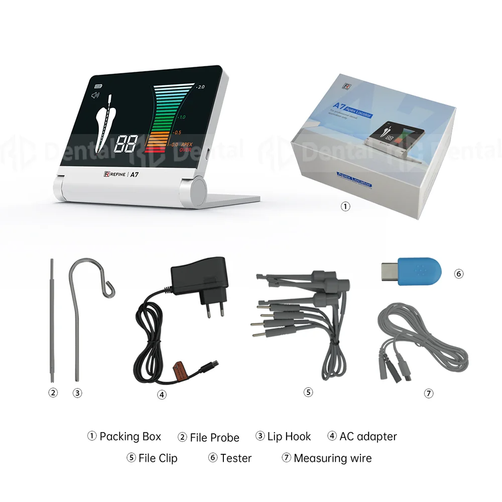 Dental Endodontic Apex Locator Micropex Mini Root Canal Measurement 3.7' LCD Portable Machine Oral Endo Surgical Instruments a7 r7