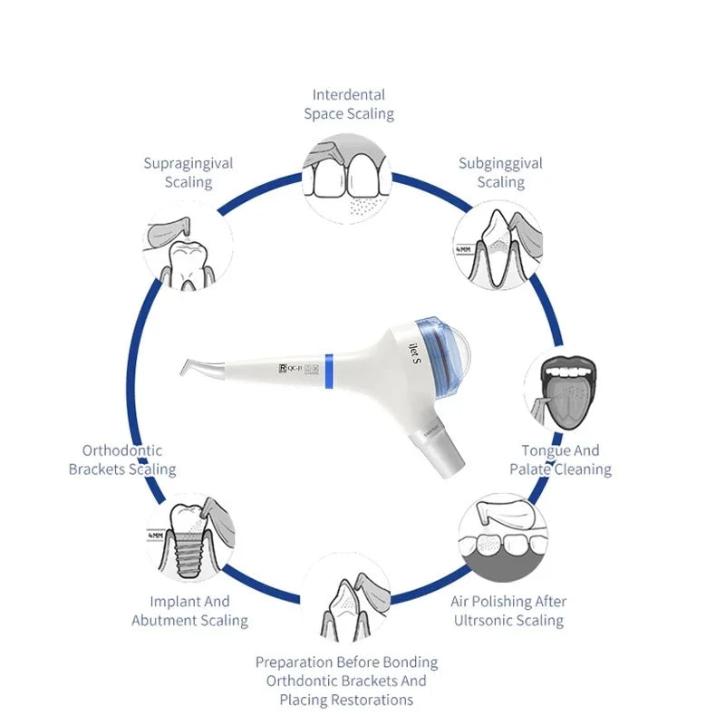 Dental Air Prophy Unit Teeth Whitening Spray Polisher Jet Air Flow Sandblasting iJet S 4 Hole Teeth Polishing Dentistry Tools