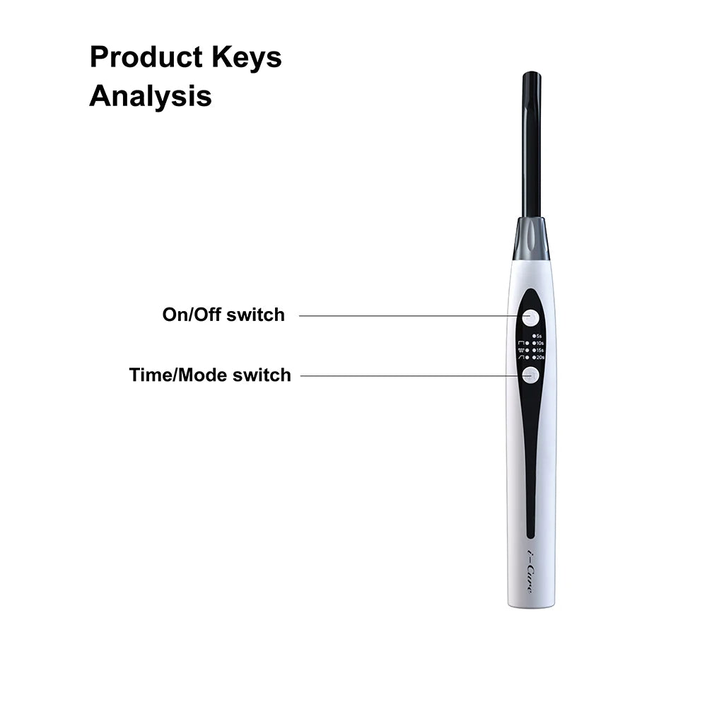 i-cure 1 Second Dental Curing Light Machine Wireless Led Lamp Cordless Adjustable Blue Light Solidify Tools i-cure plus