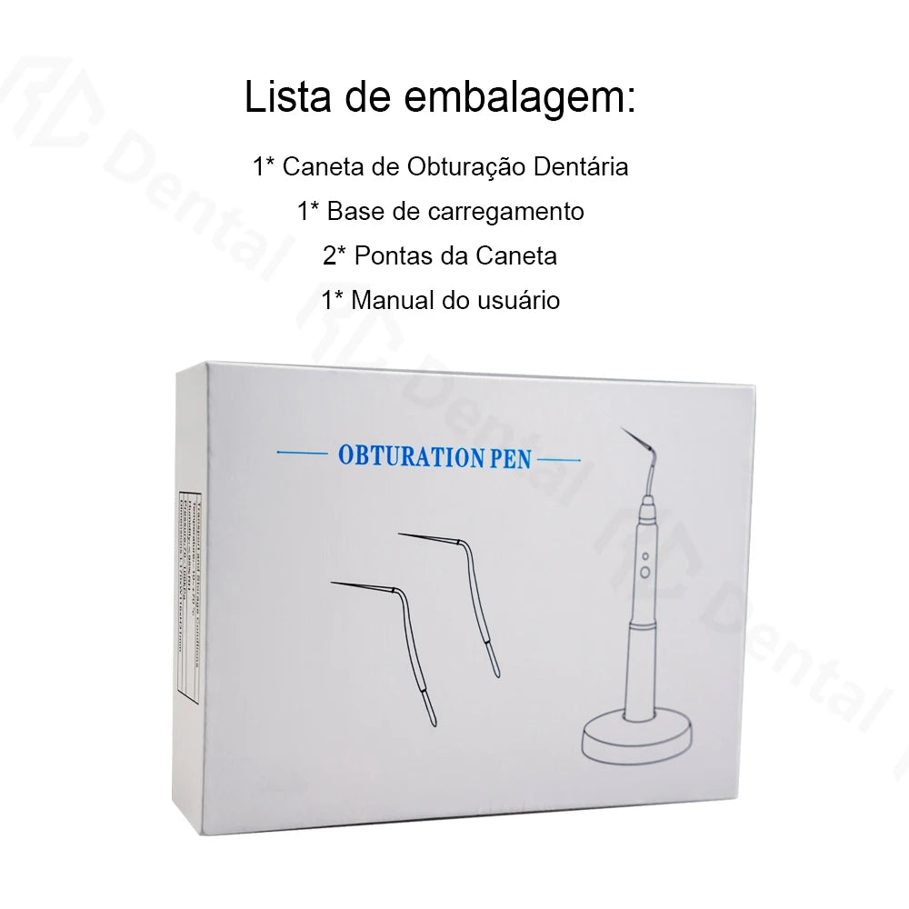 Dental Cordless Wireless Gutta Percha Obturation System Endo Heated Pen+ 2 Tips US EU Plug 220V 110V