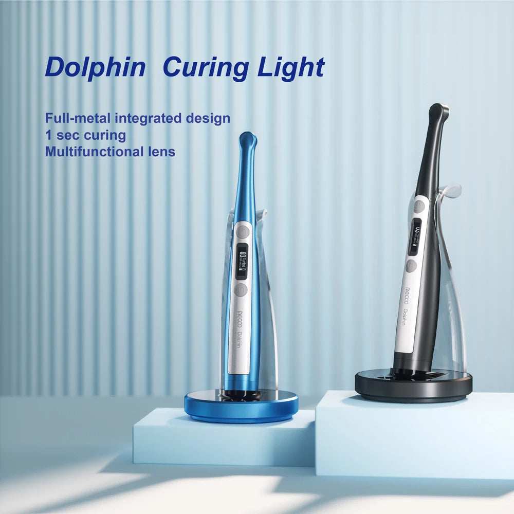 Dental Curing Light Machine Wireless Led Lamp Cordless Adjustable Blue Light Solidify Tools Broad Spectrum Swan Dolphin