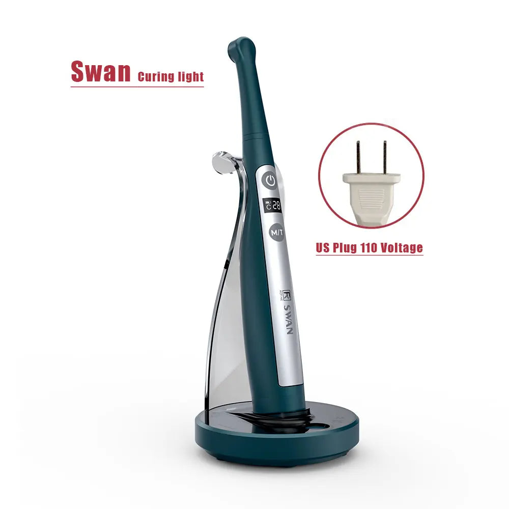 Dental Curing Light Machine Wireless Led Lamp Cordless Adjustable Blue Light Solidify Tools Broad Spectrum Swan Dolphin