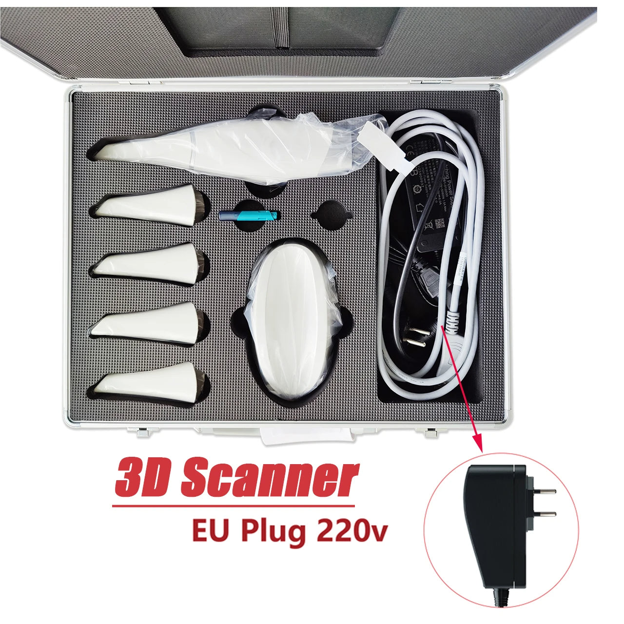 Sensor Digital Intraoral Dental com Software, Scanner 3D, Cor Real CAD CAM, Cadeira Side System, Medit