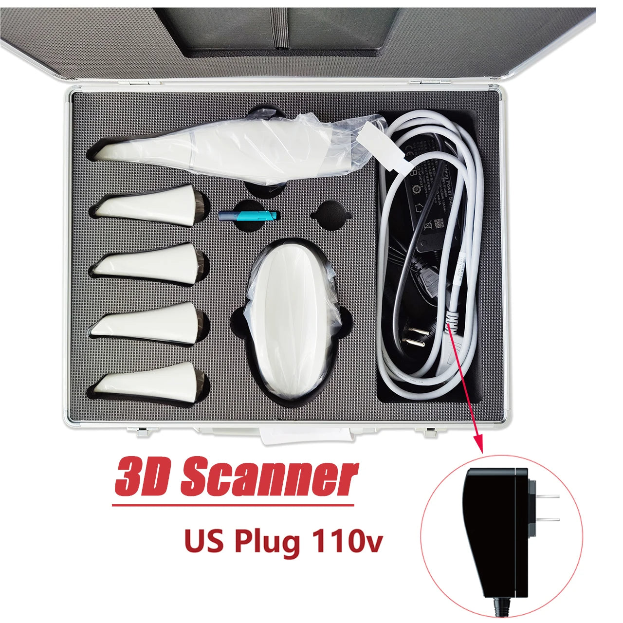 Sensor Digital Intraoral Dental com Software, Scanner 3D, Cor Real CAD CAM, Cadeira Side System, Medit