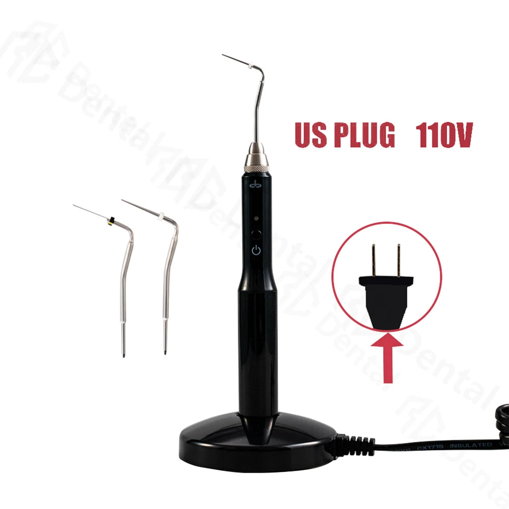 Dental Cordless Wireless Gutta Percha Obturation System Endo Heated Pen+ 2 Tips US EU Plug 220V 110V